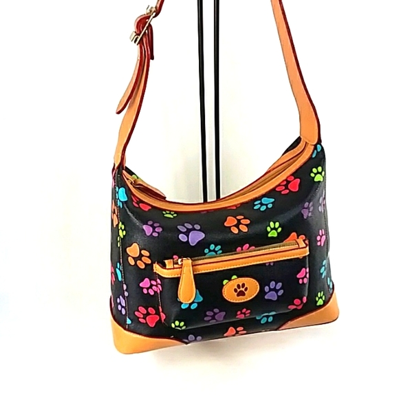 NWOT PAW PRINT SATCHEL BAG THE ANIMAL RESCUE SITE CLASSIC STYLE MEDIUM - Picture 6 of 9